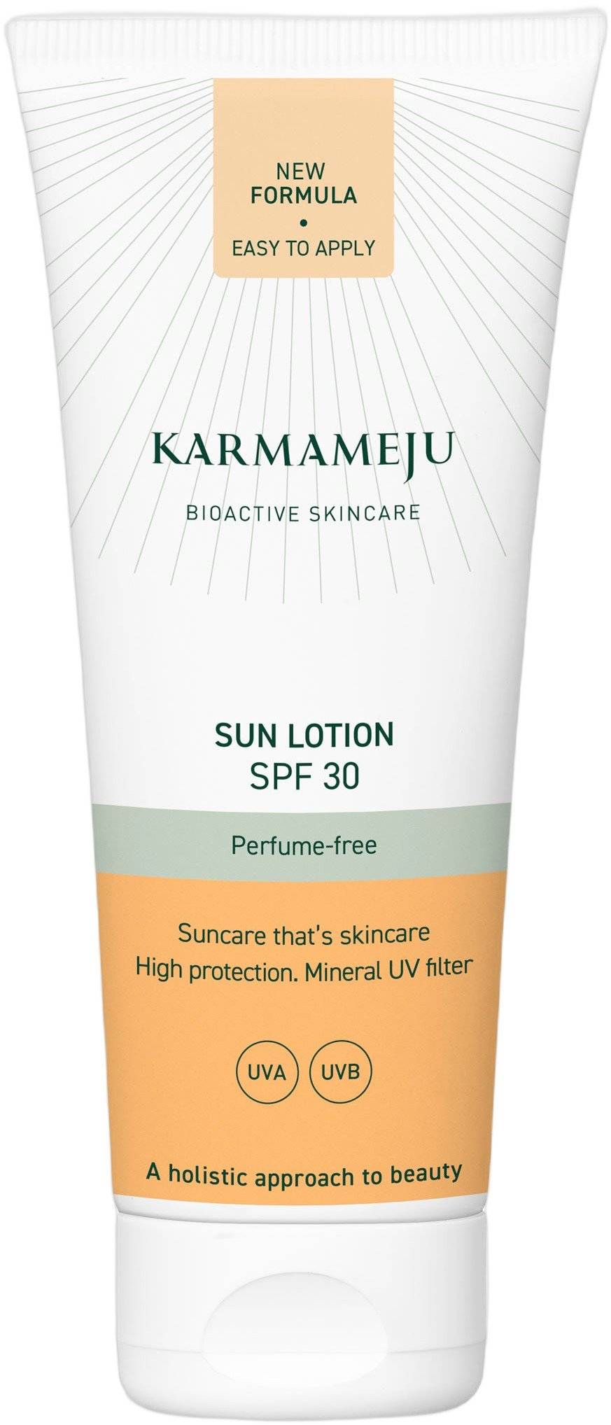 Karmameju Skincare SUN Lotion, Perfumefree, SPF 30, 100 ml, Zinc - Solcreme Til Krop hos Magasin.