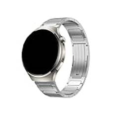 22MM metallrem, for Huawei Watch GT4 46mm/GT4 Pro armband, for Samsung 46mm utbytesrem(Color:Silver,Size:For Watch GT Active)