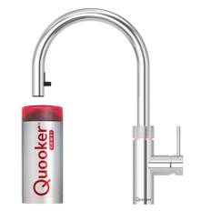 Quooker Flex køkkenarmatur, Combi beholder, krom