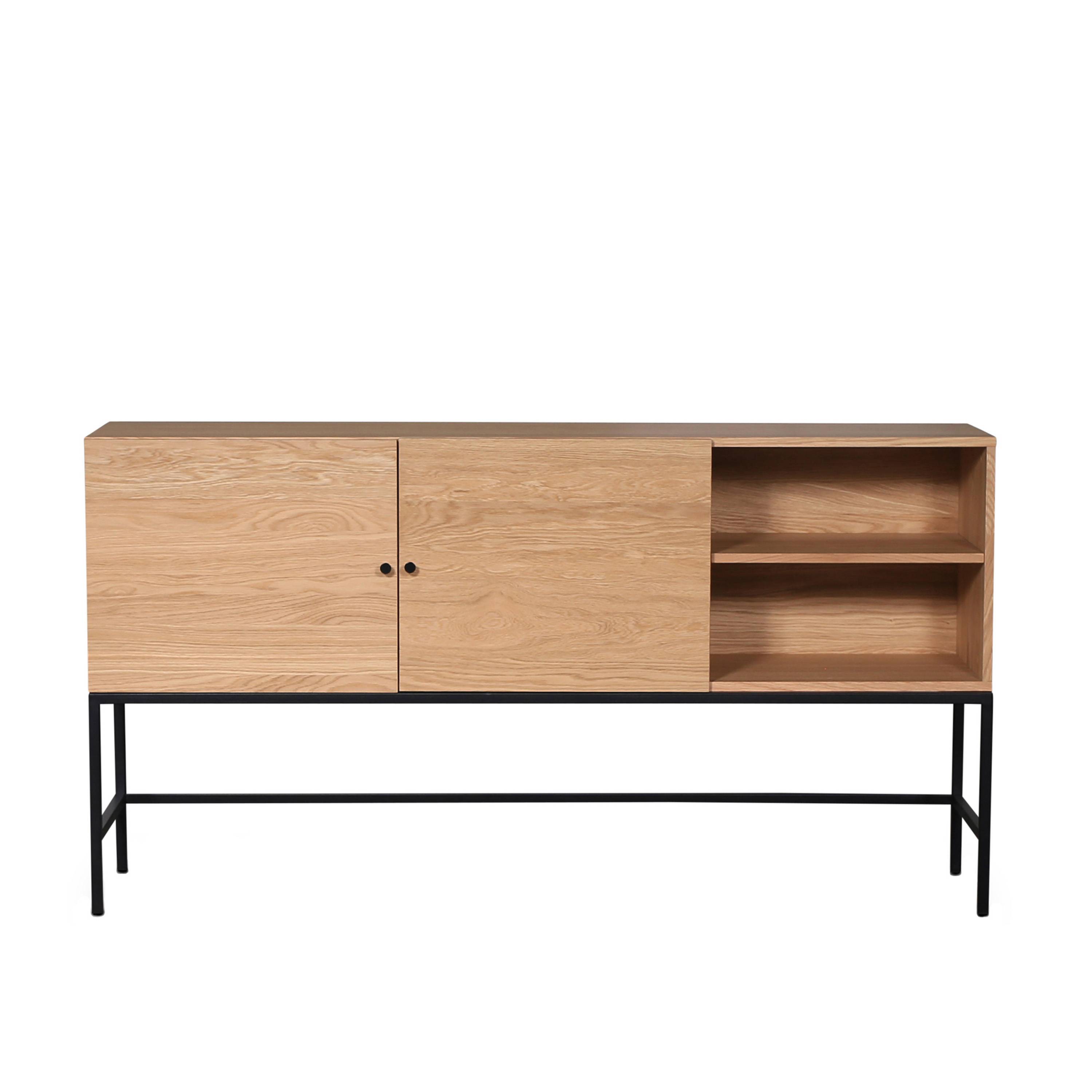 Nordic Home - Ezra Sideboard Ek 160cm från Sleepo - Trä ((BxDxH): 160 x 40 x 85 cm)