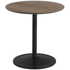 Muuto - Soft Sidobord Ø48x48 Cm Massiv Rökt Ek / - Svart