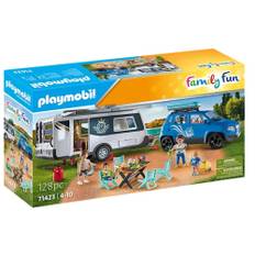 PLAYMOBIL FamilyFun Wohnwagen mit Auto 71423