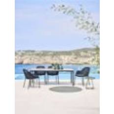 Cane-line Outdoor Bord inkl. 6 stole - Concrete Grey/Light Grey