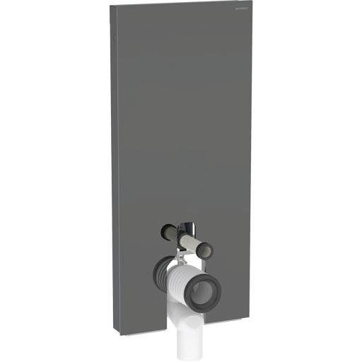 Geberit Monolith Plus cisterne til back-to-wall toilet, 114 cm, gråt glas