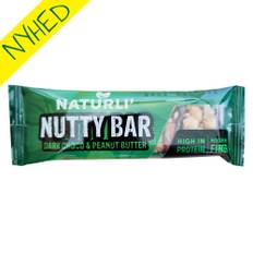 Nutty Vegan proteinbar fra Naturli’ – Dark Choco & Peanutbutter