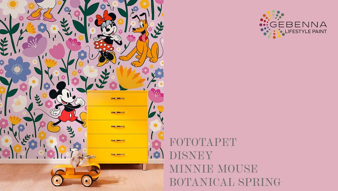 Fototapet: Disney Mickey Mouse and Minnie Mouse "Botanical Spring"