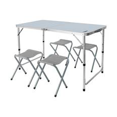 Sammenklappeligt Campingbord med 4 Stole