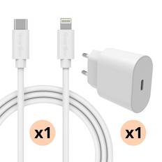 Komplet oplader til AirPods Pro 2 Lightning - 2m kabel og vægoplader - Smartline