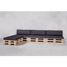 Pallesofa – Den store opstilling m/rygpuder (udendørs)