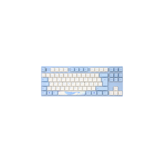 Varmilo VPT88 Sea Melody V3 - Wireless (Tri-Mode) - Gateron G Pro 3.0 Brown - Gaming Tastatur - Uden Numpad - Nordisk - Blå