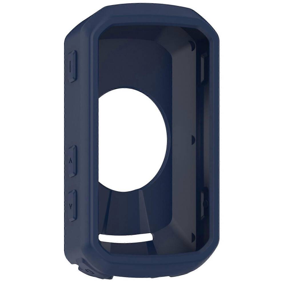 (Blue) Protective Case for Garmin Edge 850/550 Silicone Rubber Cover for Bike Computer, Full Body Protection