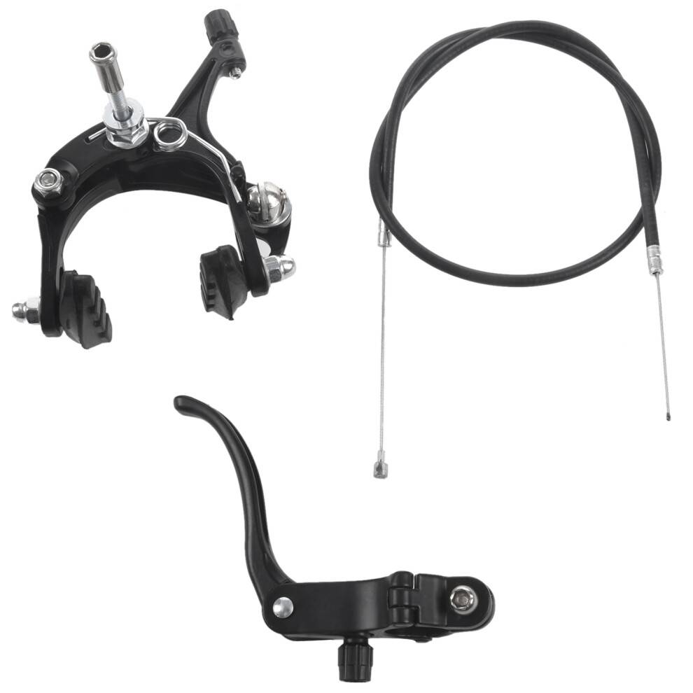 Forbremsesæt til Fixie Road Bike Cruiser Bremsesæt til Cykelbremser til Cykelkaliberbremser til Sidetrækbremser til de fleste Fixie Cykler, Sort