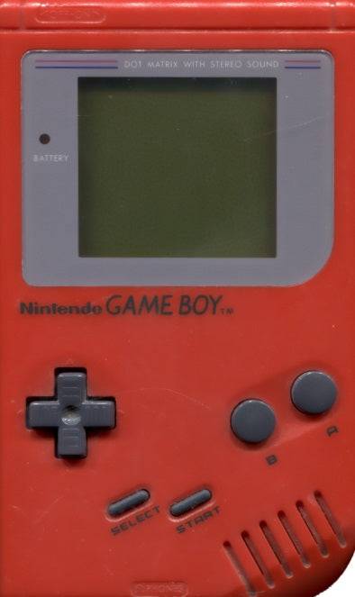 Game Boy Classic (Radiant Red) (Ny Skärm) (Beg)
