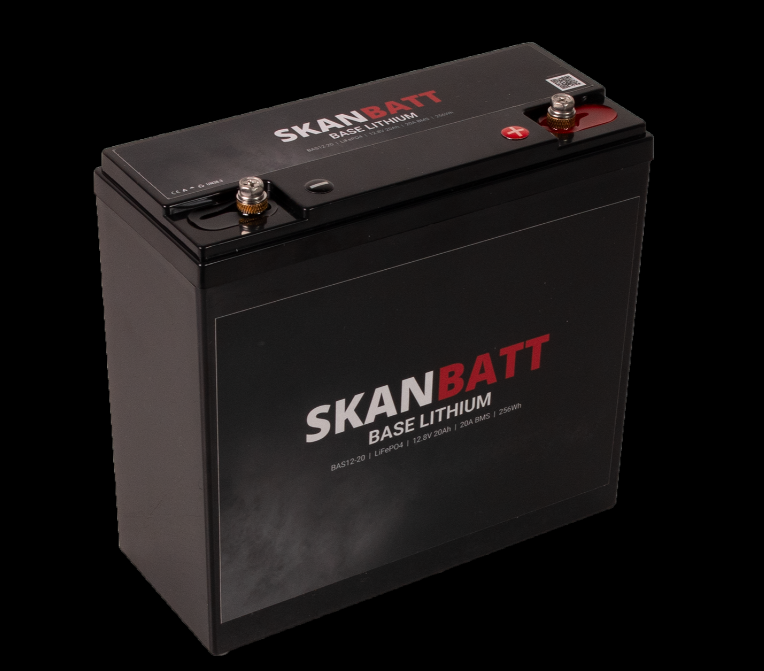 Lithium Batteri 12V 20Ah (LiFePO4) BMS 20A