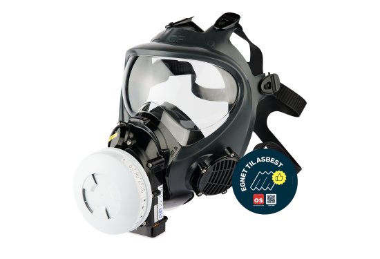 Helmaske STS Synchro 01 med motor, str M, inkl boks, lader, batteri og P3 filter