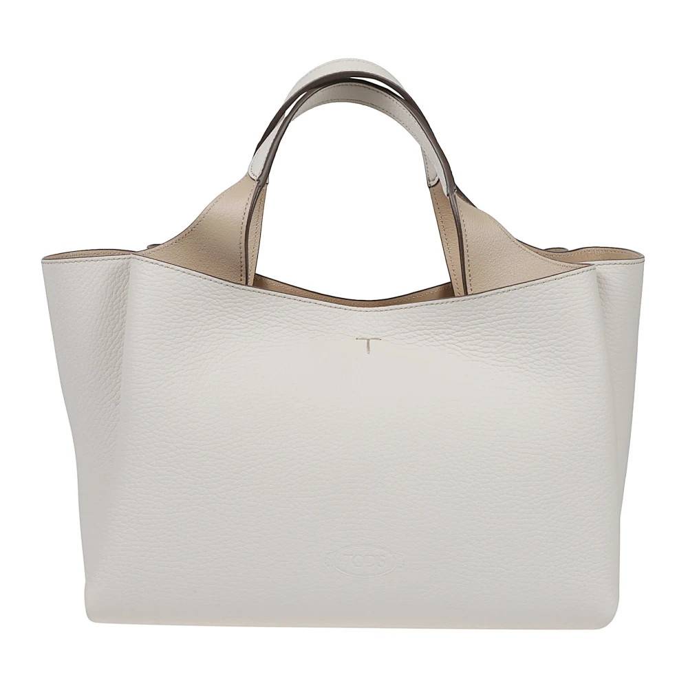 Tod's Apa Mini 2-Hanket Taske - Tasker - Dame - Hvid - ONE SIZE - Uld