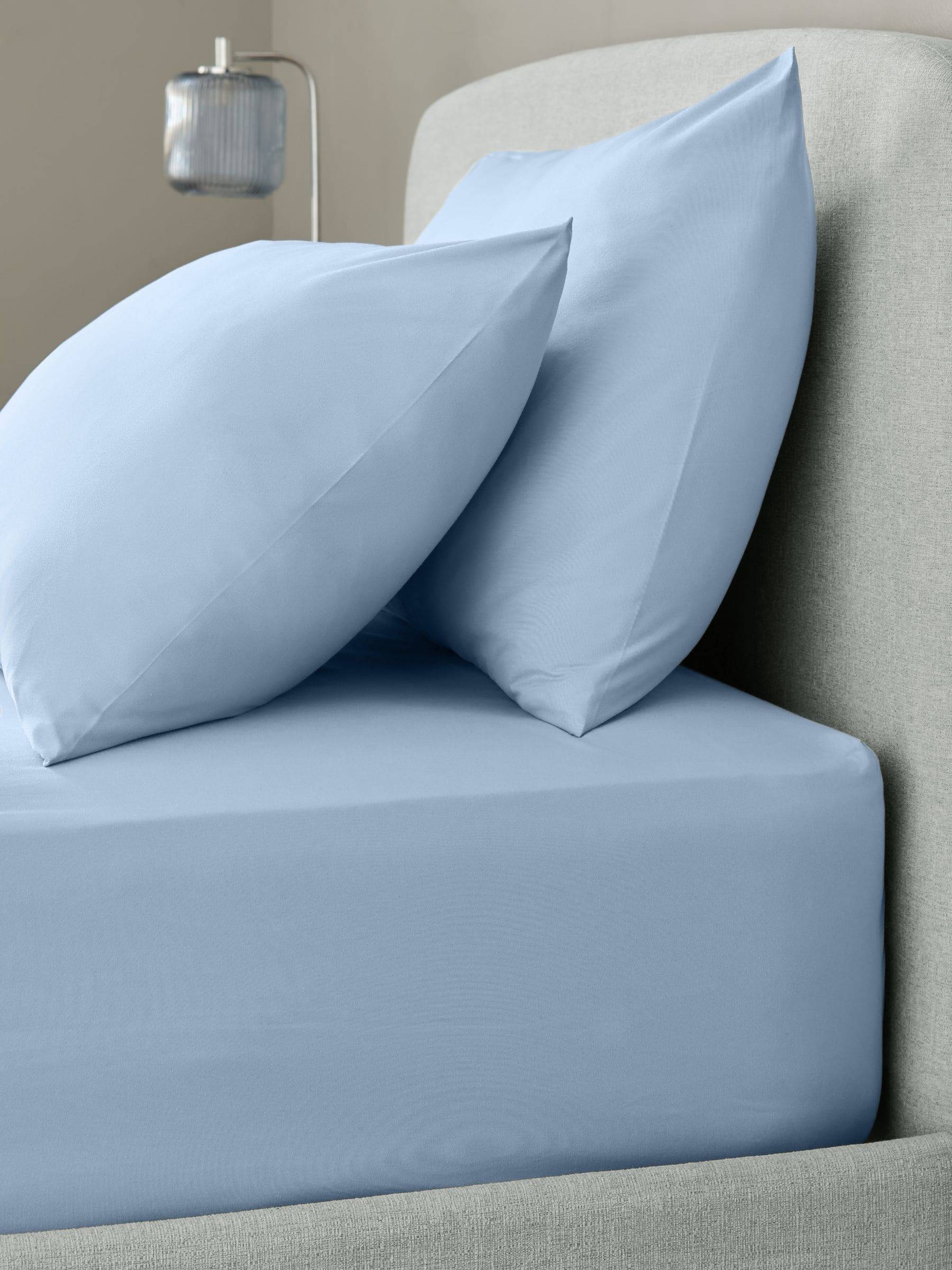 Next Pale Blue Non Iron Simply Soft Extra Deep Fitted Sheets