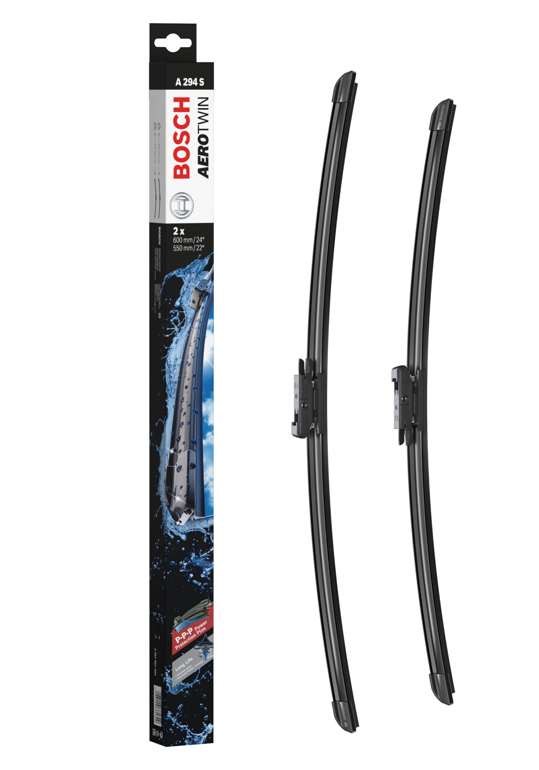 BOSCH Imported Car Flat Wiper Blade Aero Twin Car Models Only A294S 600/550mm