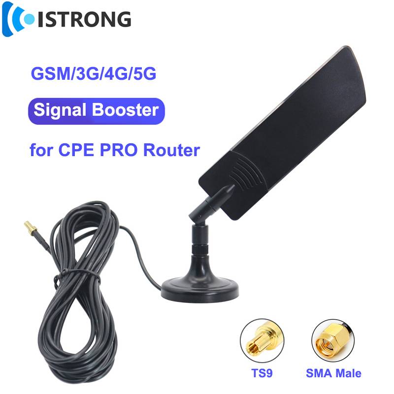 Outdoor GSM 3G 4G 5G Sucker Antenna 40dBi Booster TS9 SMA Male for Wifi CPE PRO Router Signal Amplifier External Extender Base