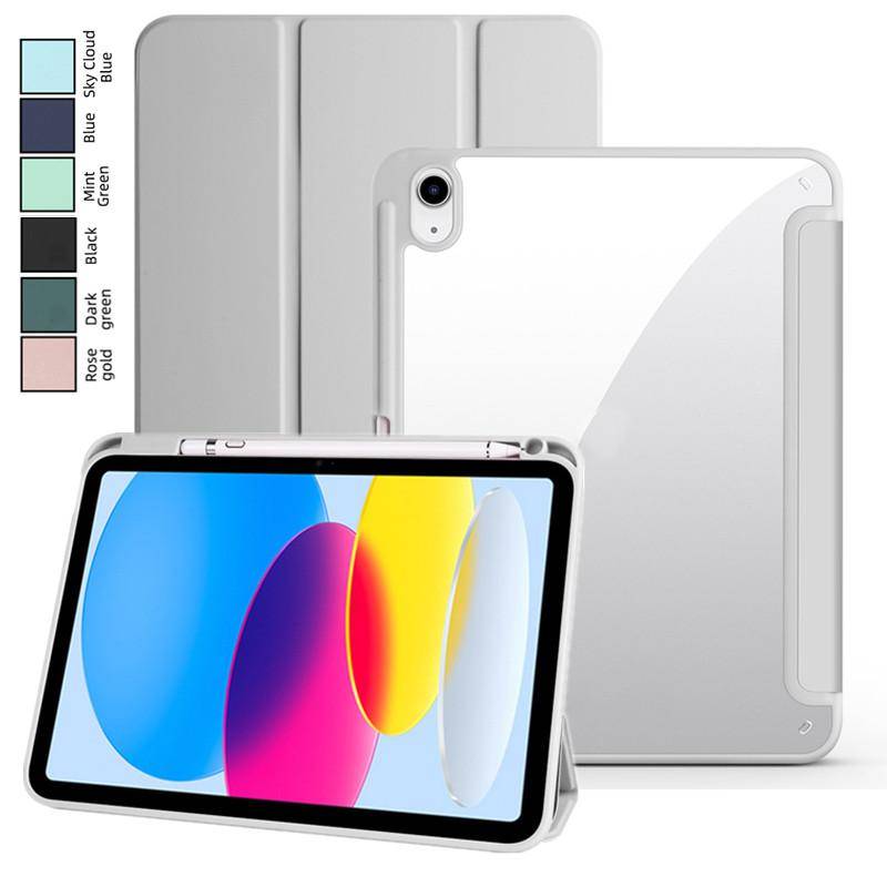 Fodral för IPad 10 2022 10:e Generationen 10.9 Genomskinligt Hårt PC Baksida Funda Capa för IPad Air 6 5 4 Gen 7 8 9 10.2 10.5 Tum