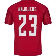 Hummel - DBU Danmark hjemmebanetrøje 22, med originalt HØJBJERG tryk Børn - 164  - Hvid