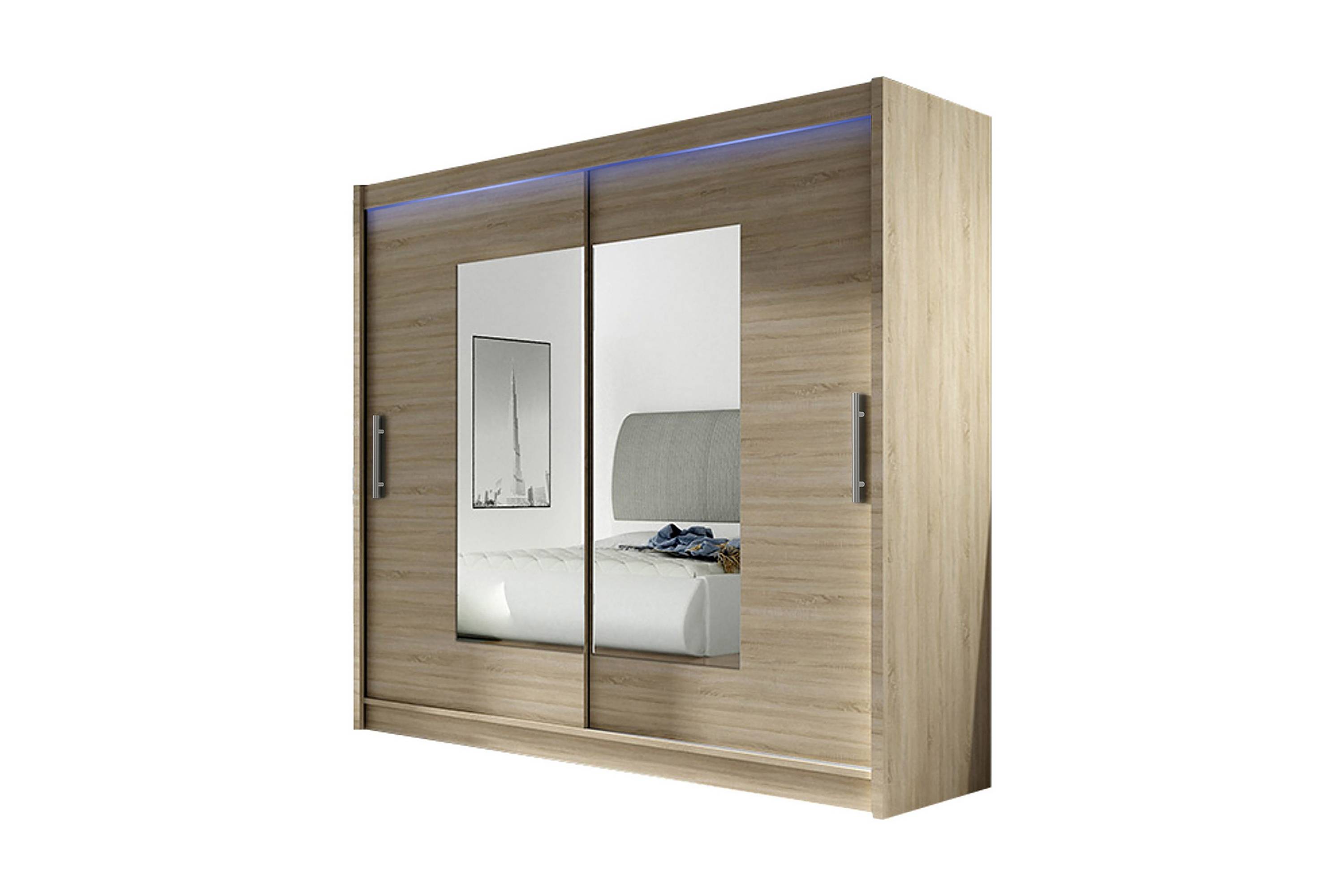 Scandinavian Choice Prag Garderob 180x57x215 cm - Beige & garderobssystem