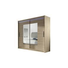 Scandinavian Choice Prag Garderob 180x57x215 cm - Beige & garderobssystem