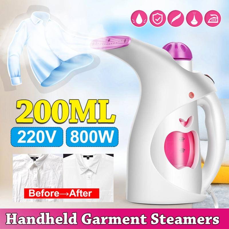 800W 200ML ångbåt med stor kapacitet Handhållen plaggångare Mini Travel Steamer Ångjärn 220V gray