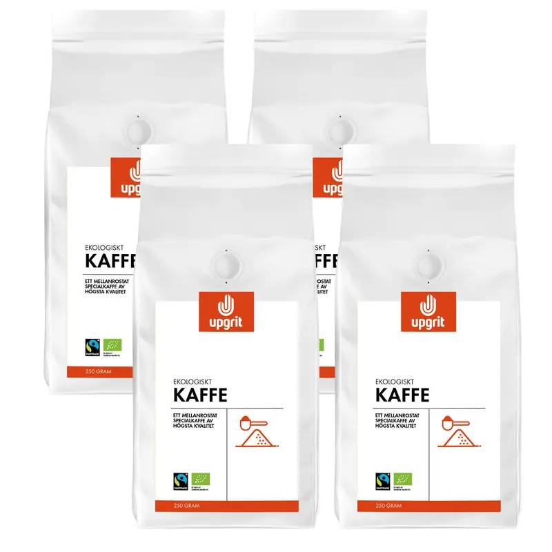 Upgrit Ekologiskt Kaffe (malet) 250g - 4-pack