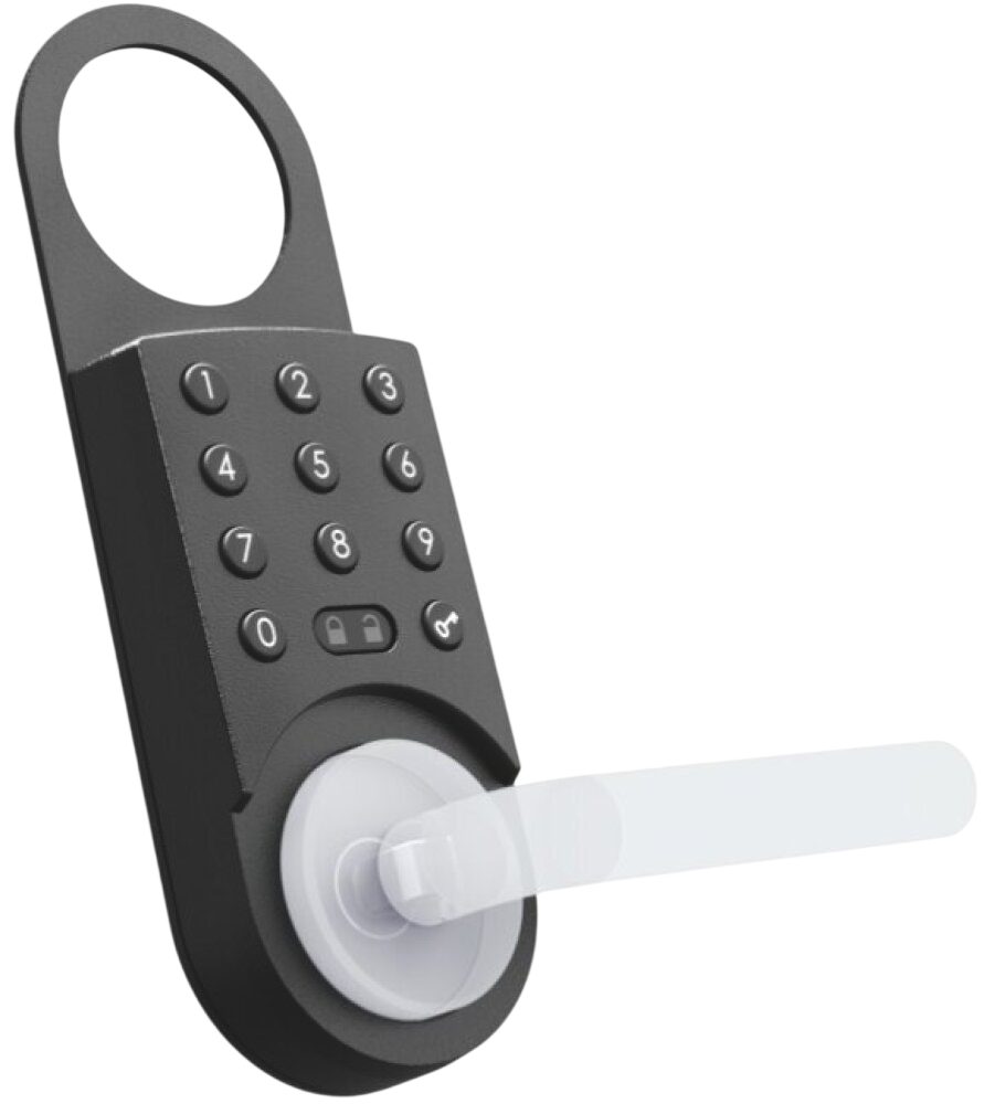Kodlås Keyless 200 till innerdörrar | Svart-Högerhängd dörr