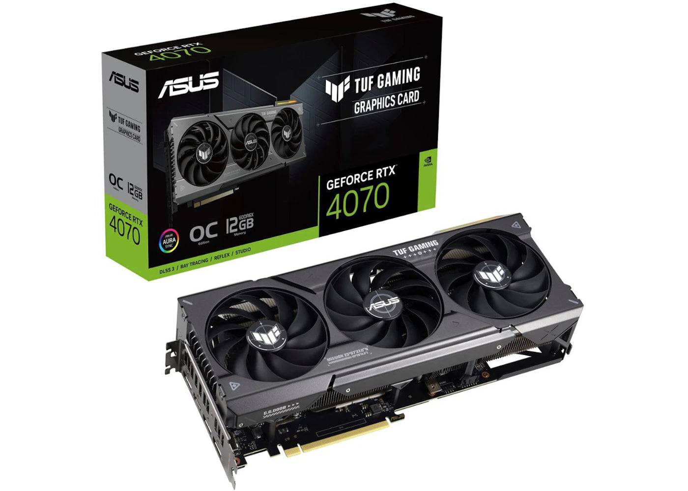 NVIDIA ASUS GeForce RTX 4070 OC 12GB Graphics Card TUF-RTX4070-O12G-GAMING - One Size (One Size)