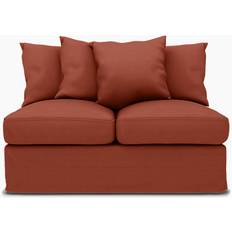 IKEA - Överdrag till IKEA Grönlid 2-sits bäddsoffsektion, Burnt Orange, Linne - Bemz