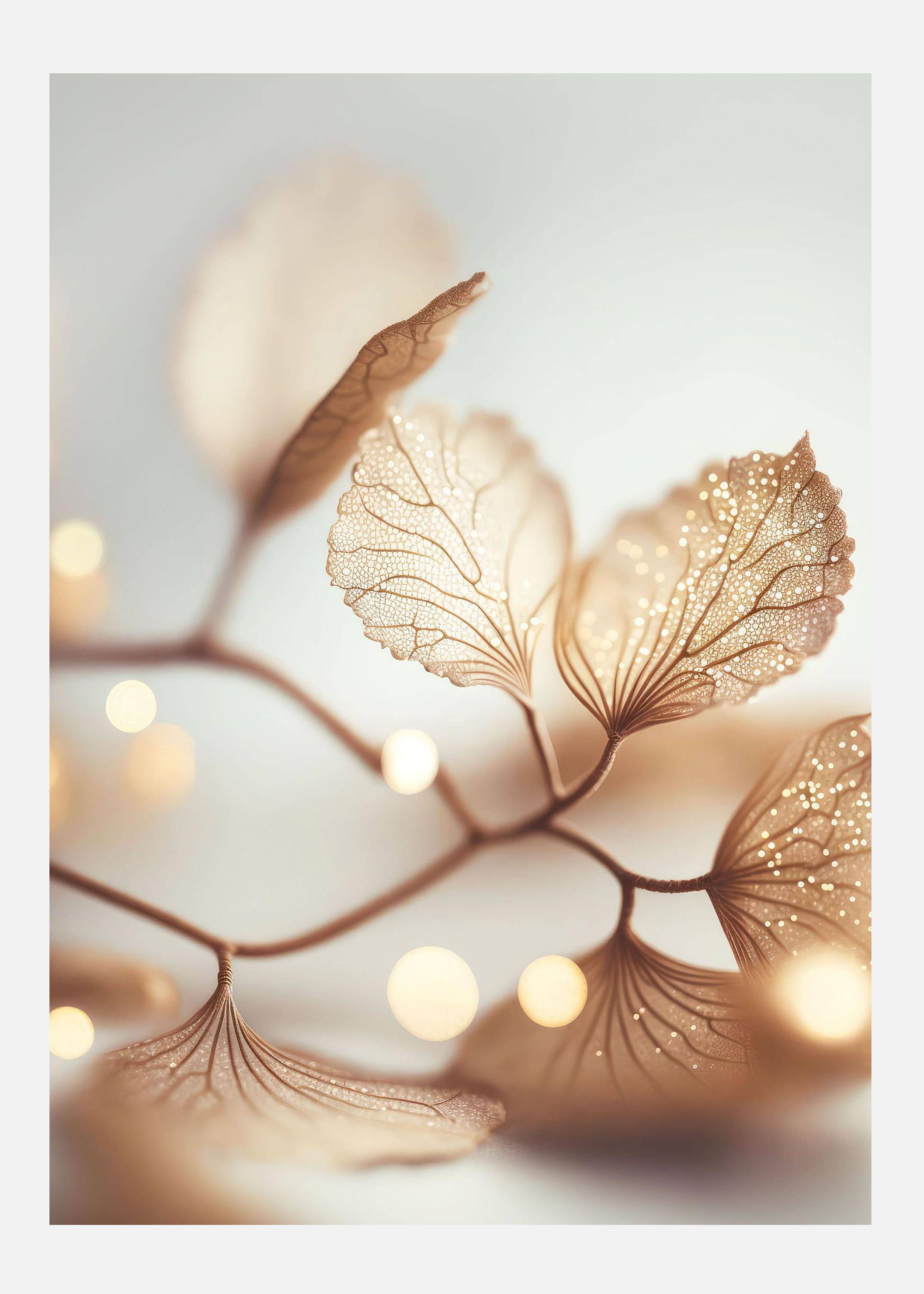 Filigree Leafs Canvastavla (70x100 cm)