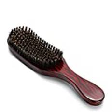 Herrborste med Vildsvinsborst, Hårborste Haofy Hårborste Vildsvinsborst Wave Brush, Medelhård med Extra Långa Borst för Långa, Tjocka, Lockiga, Vågiga, Torra