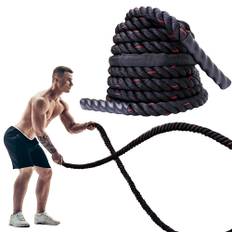 PROIRON Battle Rope Training Rope Gym Rope Diameter 38mm with Protective Cover Length 12m Weight For Martial Arts Crossfit 9.5kg