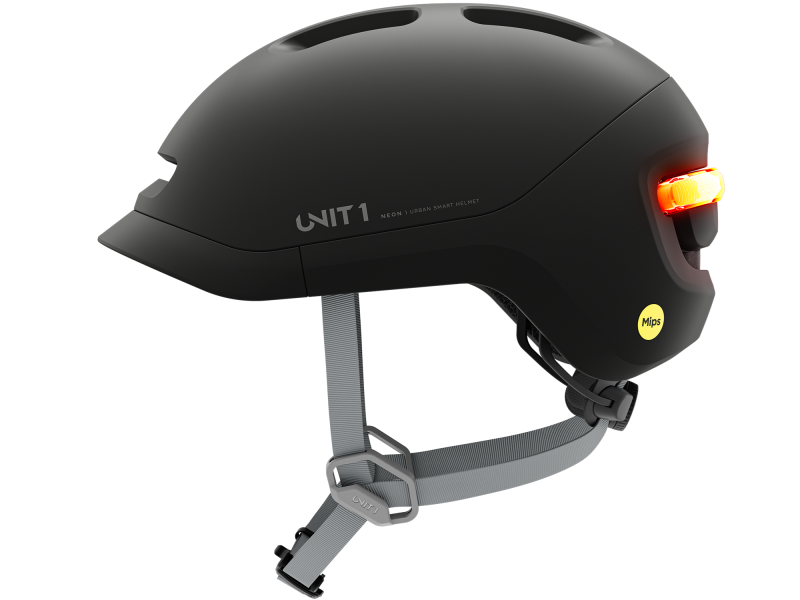 Unit 1 Neon Smart Mips Cykelhjälmar, Svart, M (55-59cm)