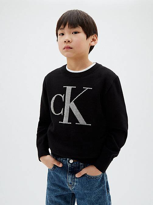 Combed Cotton Jumper - Black - 14 years (164 cm)