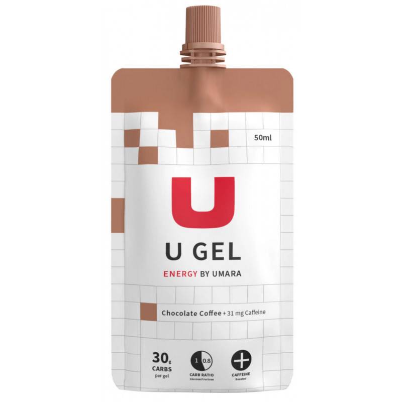 Umara U Gel - Skruvkork, 30 g Carbs, Choklad/Kaffe + koffein, Energigel