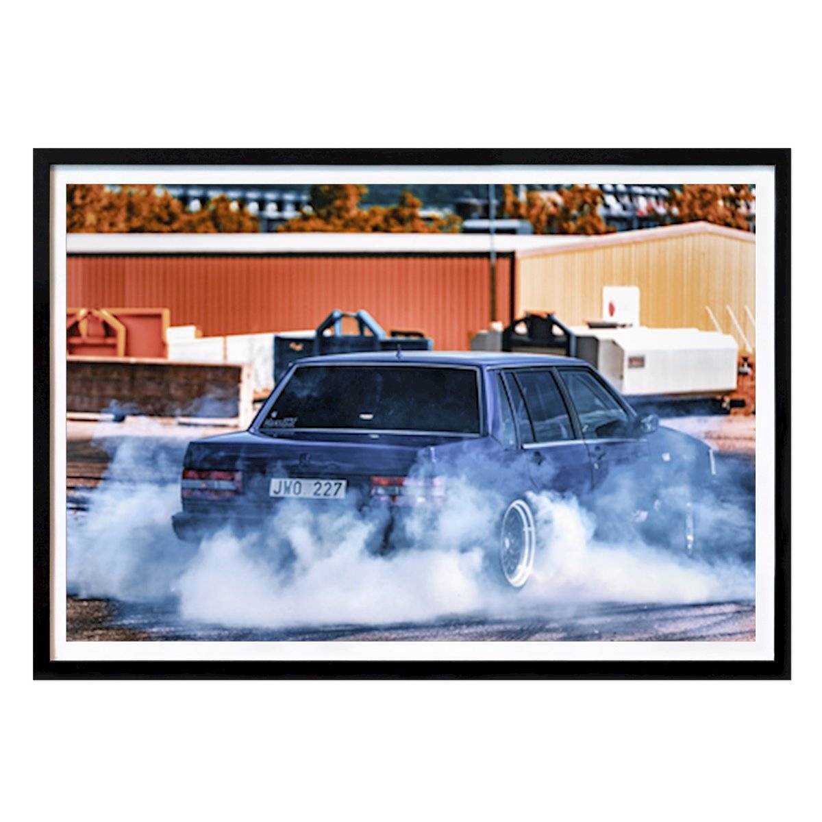 Bil Poster: Volvo 744 GL av Björn Olsson