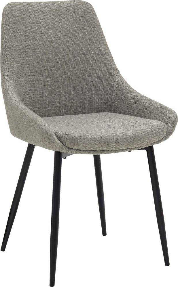 2 st Stol grå med svarta ben