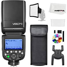 Godox V860III-S TTL 2.4G GN60 HSS Camera Flash with 10-Speed Adjustable Modeling Light, one-Key Switch TTL+2600 mA, Extremely Fast Recovery Lithium Battery Speedlite for Sony (Godox V860III-S)