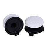 2st Tummen Grip Thumbstick för PS5, 3D Texture Thumbstick Mjukt silikonöverdrag Grip Stick Joystick Controller Gamepad Key Cap för PS5(vit)