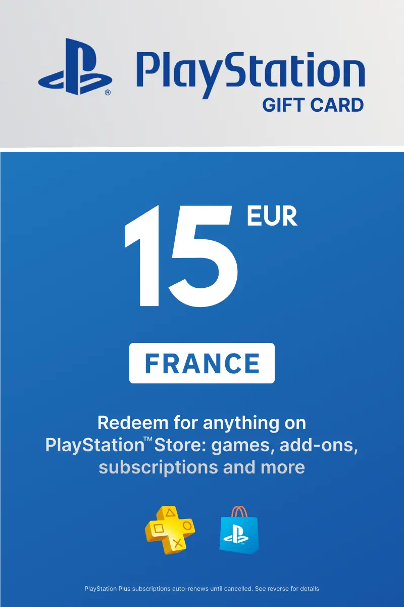 PlayStation Network Card 15 EUR (FR) PSN Key France