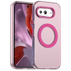 EIDERWOOD Google Pixel 9a Hybrid Plast Skal - MagSafe Kompatibel - Genomskinlig / Rosa