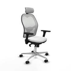 Ergonomisk Vit Kontorsstol med Huvudstöd av Piqueras y Crespo 3D086N2