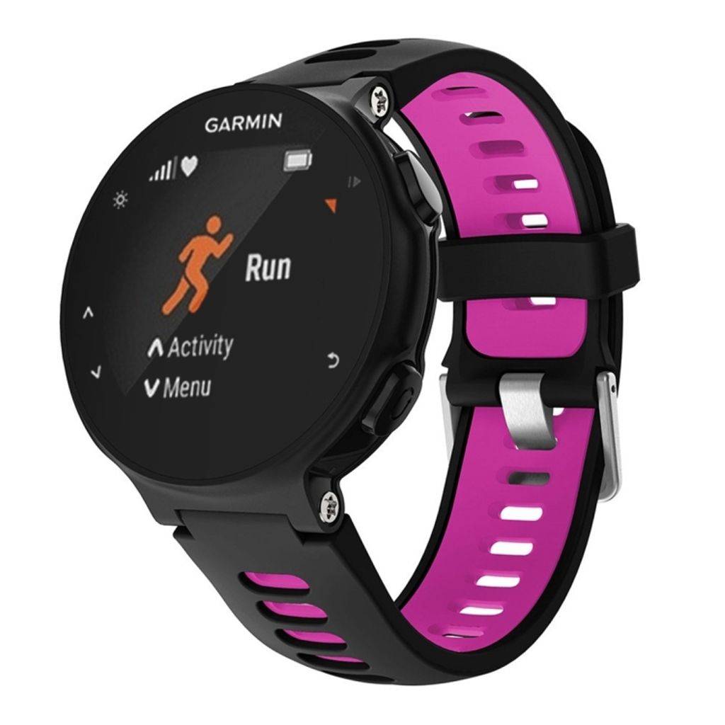 Garmin Forerunner 735 / 735XT Tvåfärgat klockarmband i silikon - Rosa