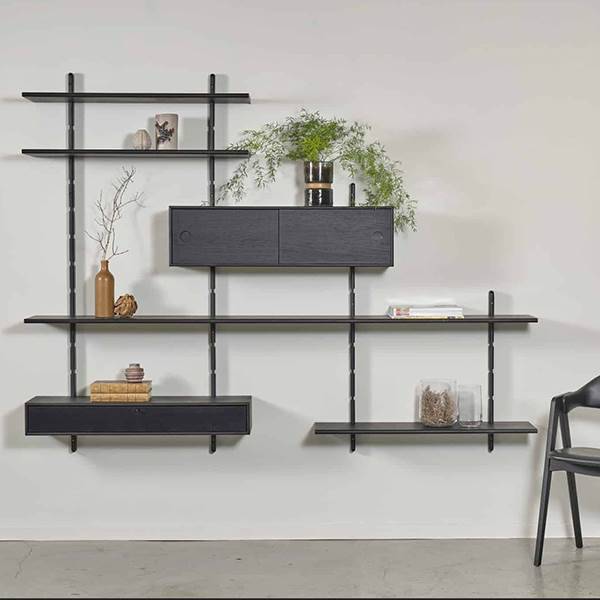 PBJ Designhouse PBJ Moore 05 reol - Lakeret lys eg