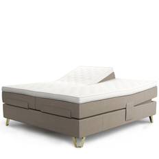 Supreme Aqtive 2 ställbar dubbelsäng - Färgval/Beige/Grå/Mörkgrå/Ljusblå/Mörkblå