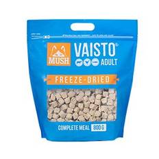 MUSH Vaisto, Blå - Frysetørret Hundefoder med Okse, Kalkun og Laks