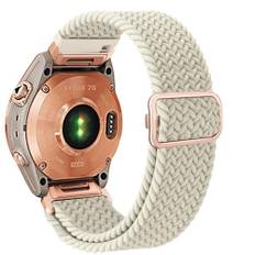 TUCOMO Elastiskt armband av nylon kompatibelt med Garmin Fenix 7S/Fenix 6S/Fenix 5S/Descent Mk2S, Quick Fit, 20 mm Loop, stretchigt ersättningsarmband för Garmin Epix Pro 42 mm, herr, dam